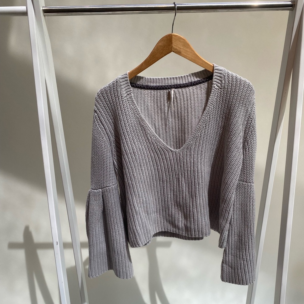 Free People Bell Sleeve Sweater